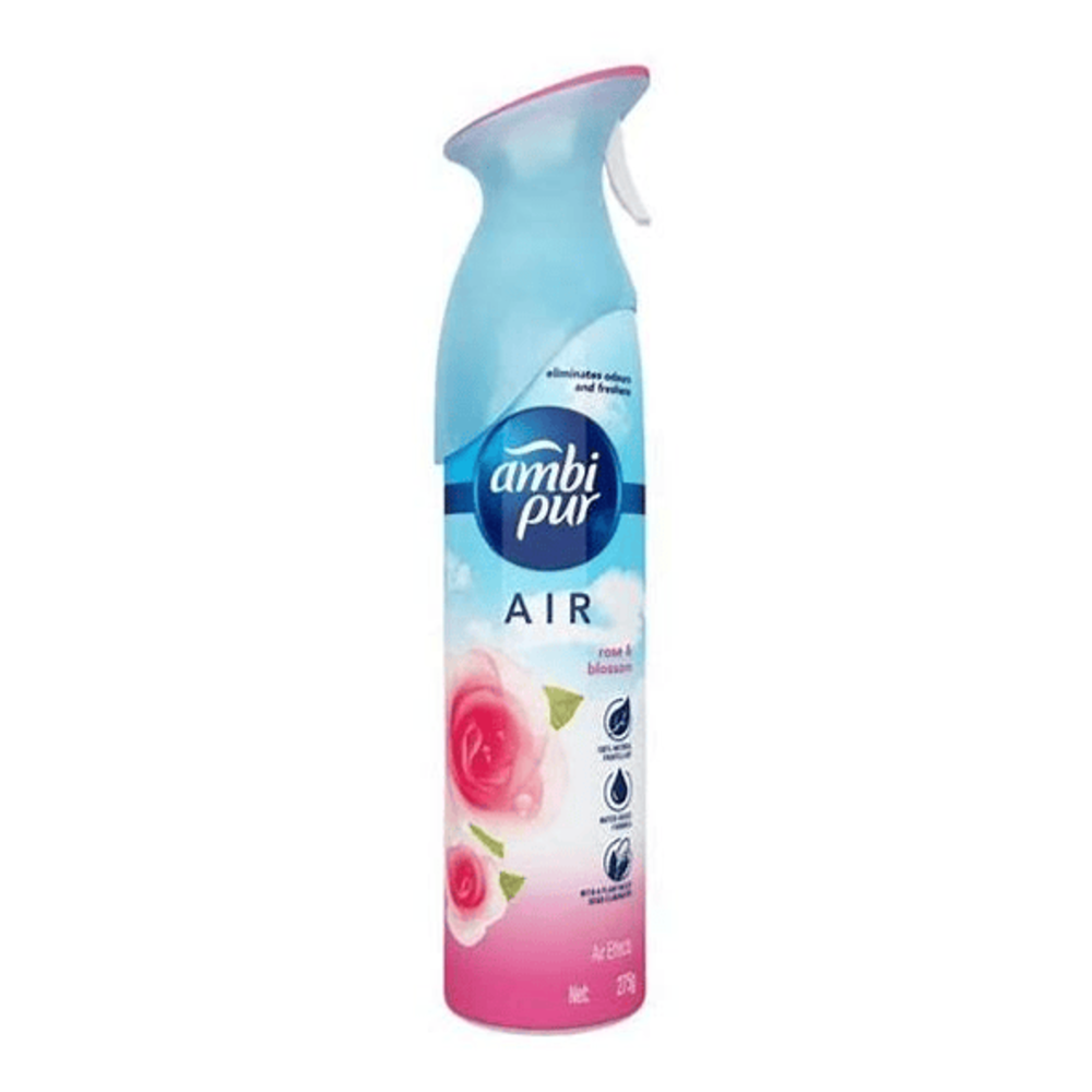 Ambi Pur Air Freshener, Spray – Rose & Blossom – 275 G