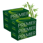 Premier Bamboo Tissue Paper Box – 100 Pulls | Super Soft 2-Ply Car Tissue Box | Facial Tissue – 100 Pulls x 1 Packs | 100% Natural, Eco-Friendly, Biodegradable, and Gentle on Skin