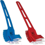 Double Sided Toilet Cleaning Brush with Holder Stand, for Western and Indian Toilet, Bathroom Brush for Toilet Cleaning