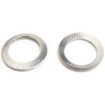 Zinc Plated Mild Steel MS Schnorr Washers, For Industrial,Construction, Round